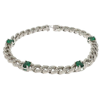 Istanbul Sparkly Oval Bracelet