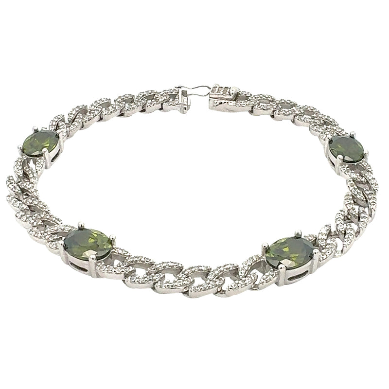 Istanbul Sparkly Oval G Bracelet