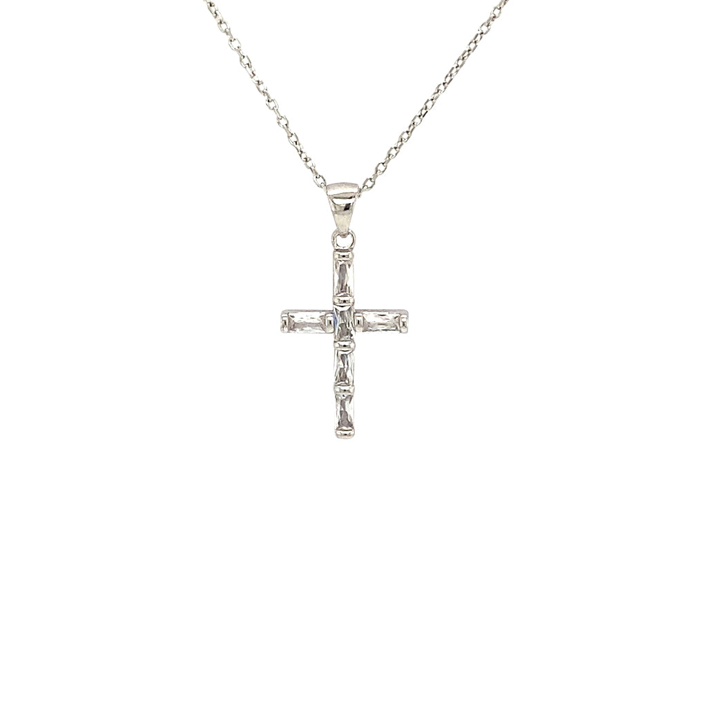 Collar Cruz de Baguette PL