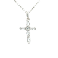 Collar cruz mini
