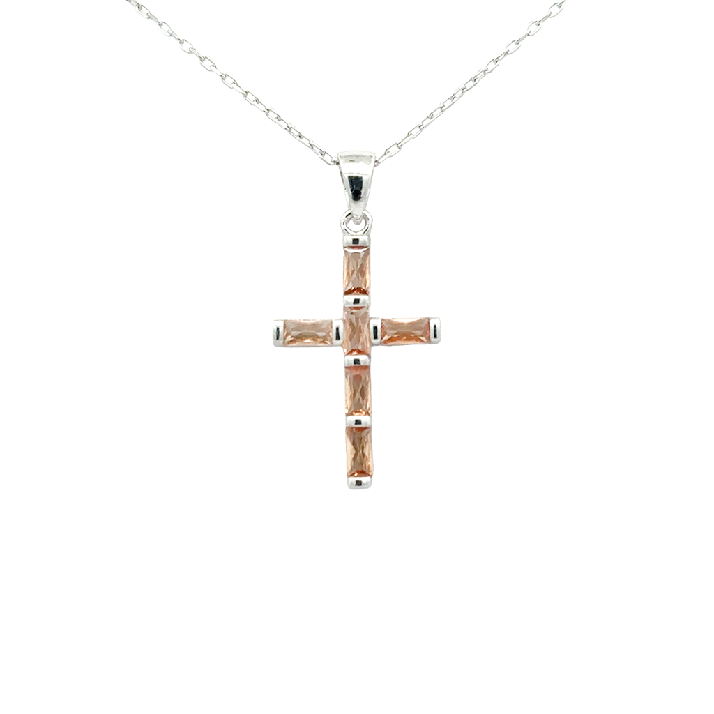 Collar Cruz de Baguette PL