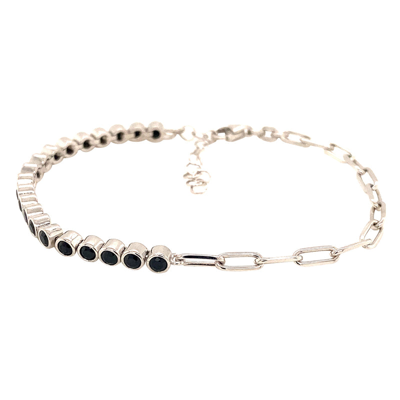 Tennis bracelet circular