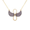 Infinity wings necklace