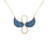 Infinity wings necklace