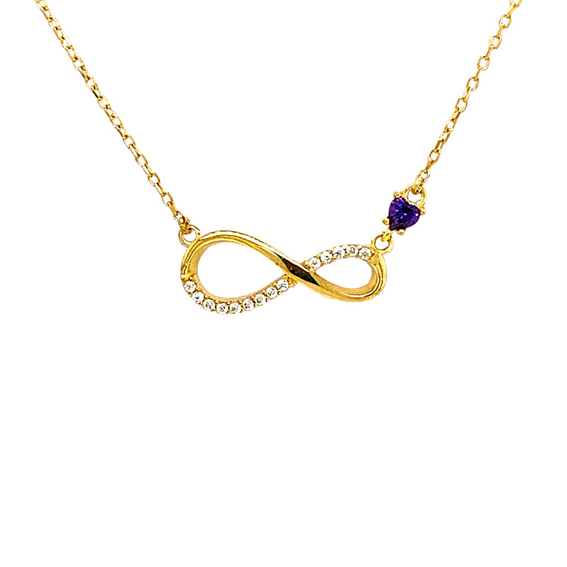 Infinity heart necklace