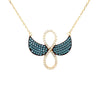 Infinity wings necklace