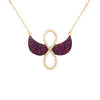 Infinity wings necklace