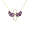 Infinity wings necklace