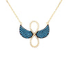 Infinity wings necklace