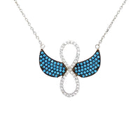 Infinity wings necklace