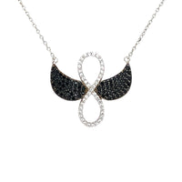 Infinity wings necklace