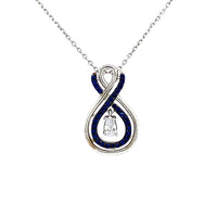 Double infinity necklace