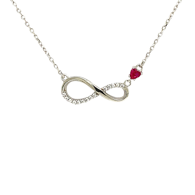 Infinity heart necklace