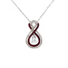 Double infinity necklace