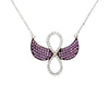 Infinity wings necklace