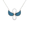 Infinity wings necklace