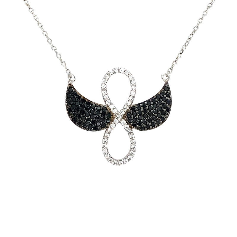 Infinity wings necklace