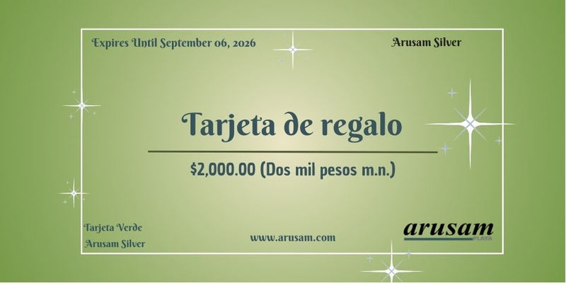 Tarjetas de regalo Arusam