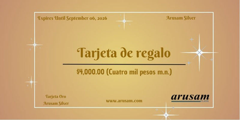 Tarjetas de regalo Arusam