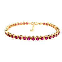 Heart Tennis Bracelet